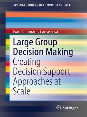 cover image of Large Group Decision Making